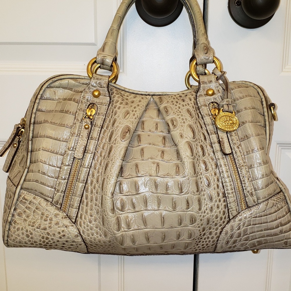 Brahmin Melbourne grey purse
